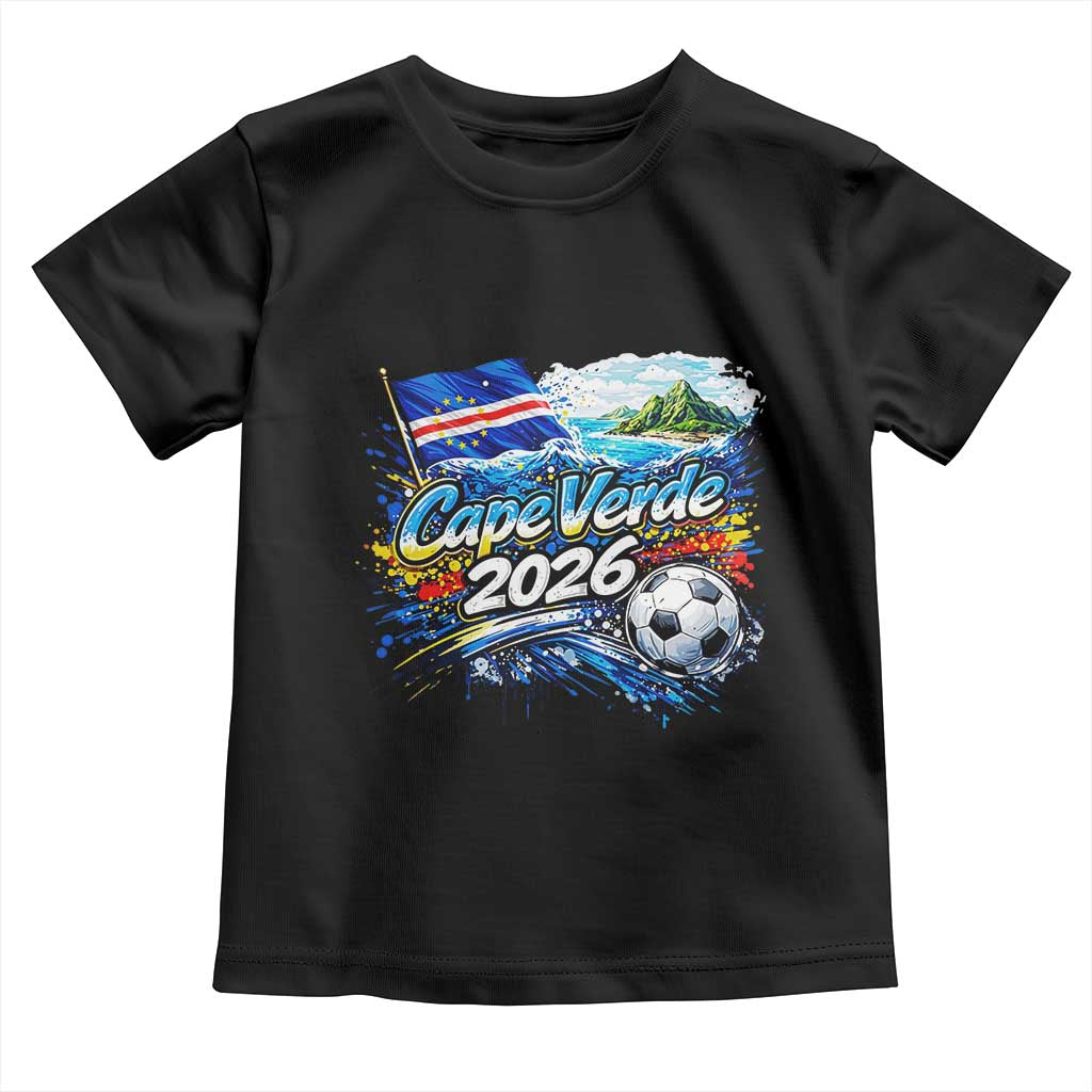 Cape Verde Soccer 2026 Island Flag Toddler T Shirt Cabo Verde Football Team Fans Tropical Pride Gift