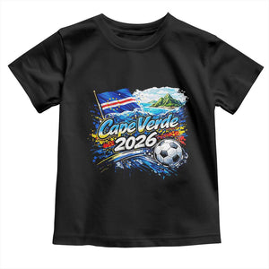 Cape Verde Soccer 2026 Island Flag Toddler T Shirt Cabo Verde Football Team Fans Tropical Pride Gift