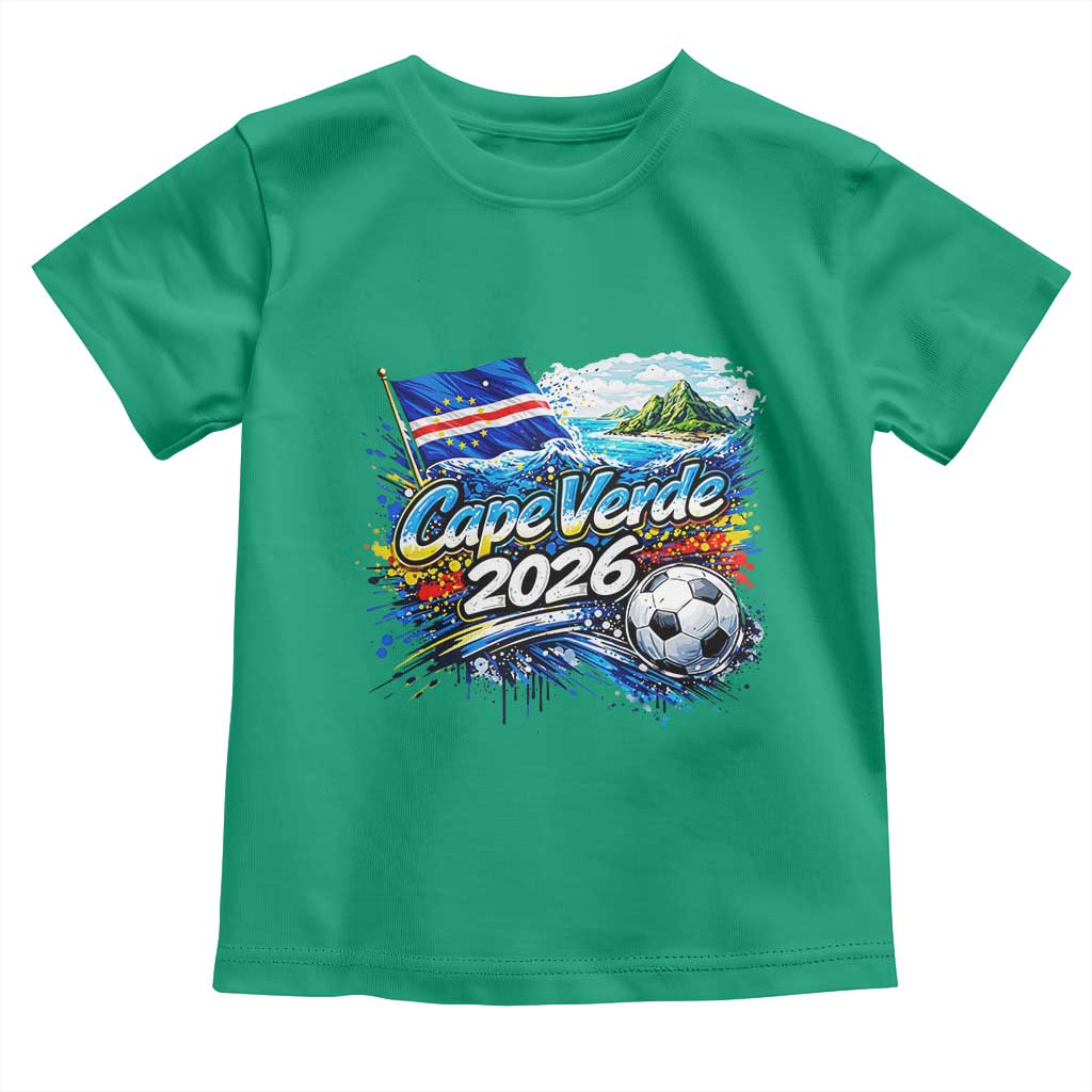 Cape Verde Soccer 2026 Island Flag Toddler T Shirt Cabo Verde Football Team Fans Tropical Pride Gift