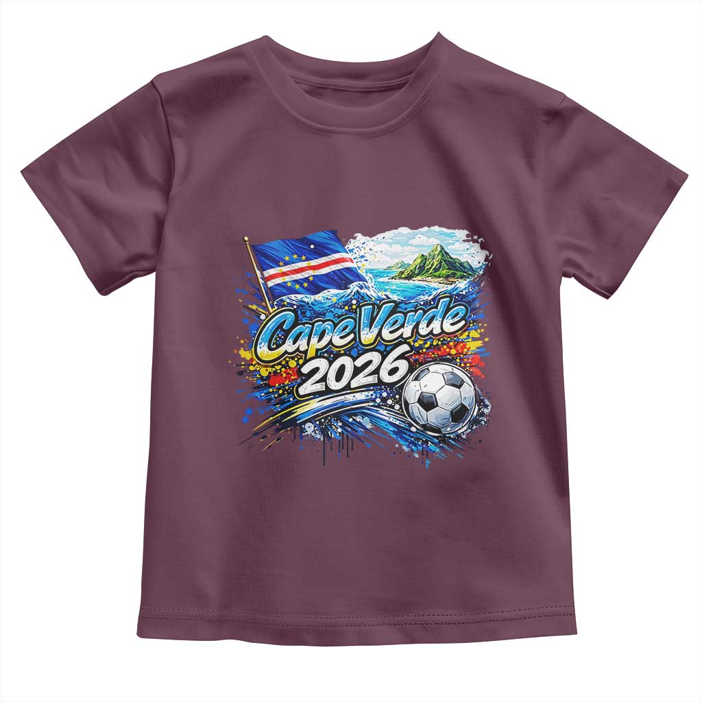 Cape Verde Soccer 2026 Island Flag Toddler T Shirt Cabo Verde Football Team Fans Tropical Pride Gift