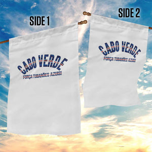 Forca Tubaroes Azuis Cabo Verde National Pride Garden Flag Cape Verde Football Fans Blue Sharks Heritage TS02 Print Your Wear