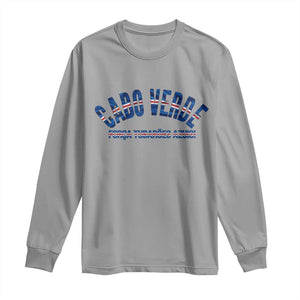 Forca Tubaroes Azuis Cabo Verde National Pride Long Sleeve Shirt Cape Verde Football Fans Blue Sharks Heritage