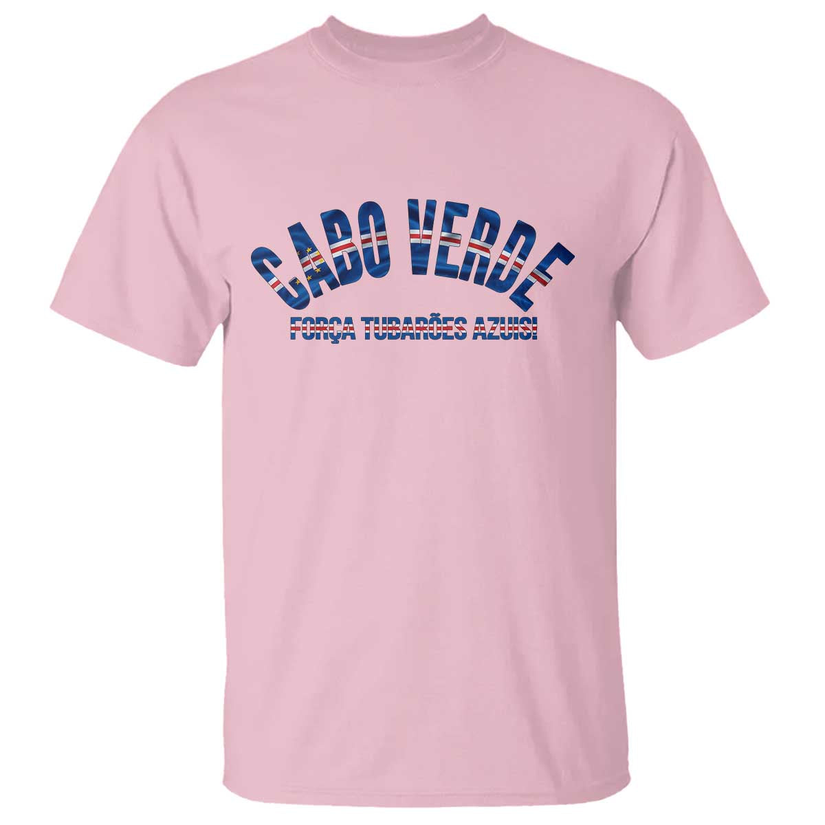 Forca Tubaroes Azuis Cabo Verde National Pride T Shirt Cape Verde Football Fans Blue Sharks Heritage