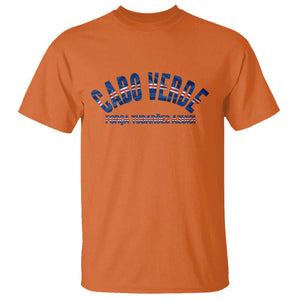 Forca Tubaroes Azuis Cabo Verde National Pride T Shirt Cape Verde Football Fans Blue Sharks Heritage