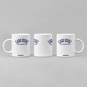 Forca Tubaroes Azuis Cabo Verde National Pride Coffee Mug Cape Verde Football Fans Blue Sharks Heritage TS02 Print Your Wear