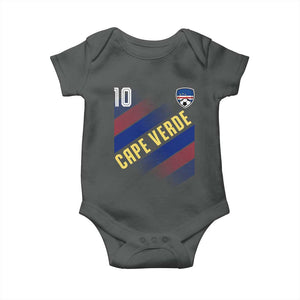 Cape Verde Soccer Jersey Style National Pride Baby Onesie Cabo Verde Football Fans Number 10 Athletic