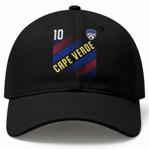 Cape Verde Soccer Jersey Style National Pride Baseball Cap Cabo Verde Football Fans Number 10 Athletic