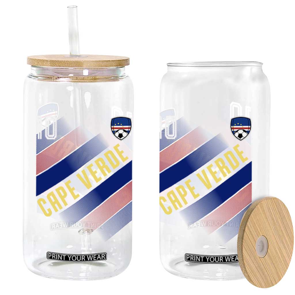 Cape Verde Soccer Jersey Style National Pride Glass Can Cabo Verde Football Fans Number 10 Athletic