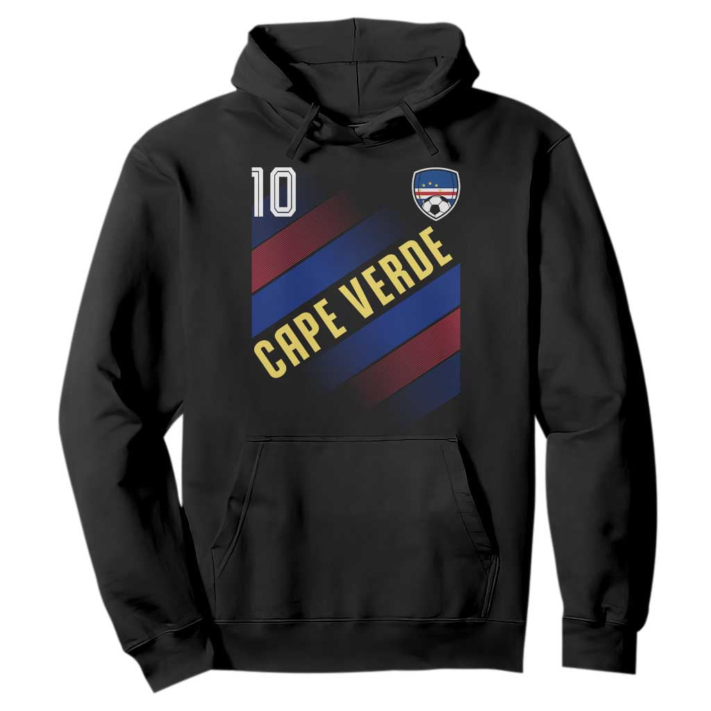 Cape Verde Soccer Jersey Style National Pride Hoodie Cabo Verde Football Fans Number 10 Athletic