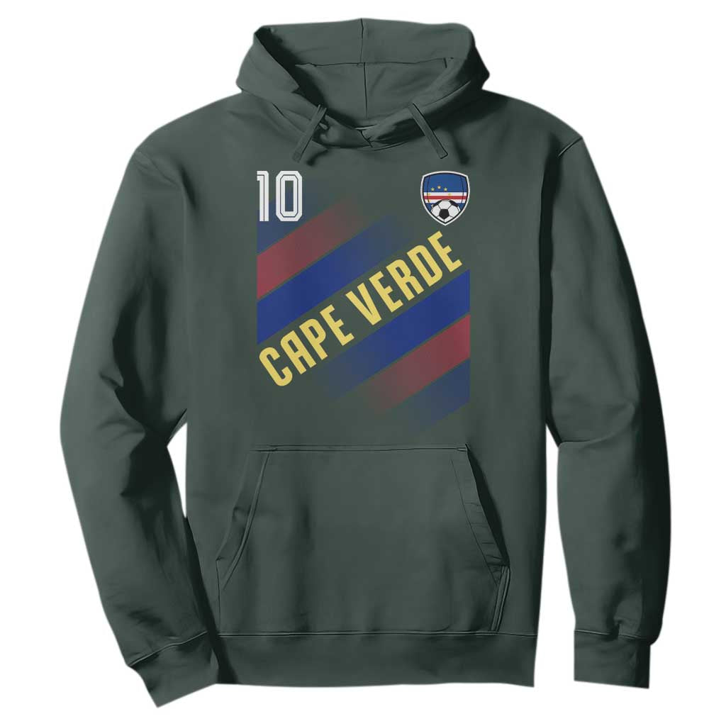 Cape Verde Soccer Jersey Style National Pride Hoodie Cabo Verde Football Fans Number 10 Athletic