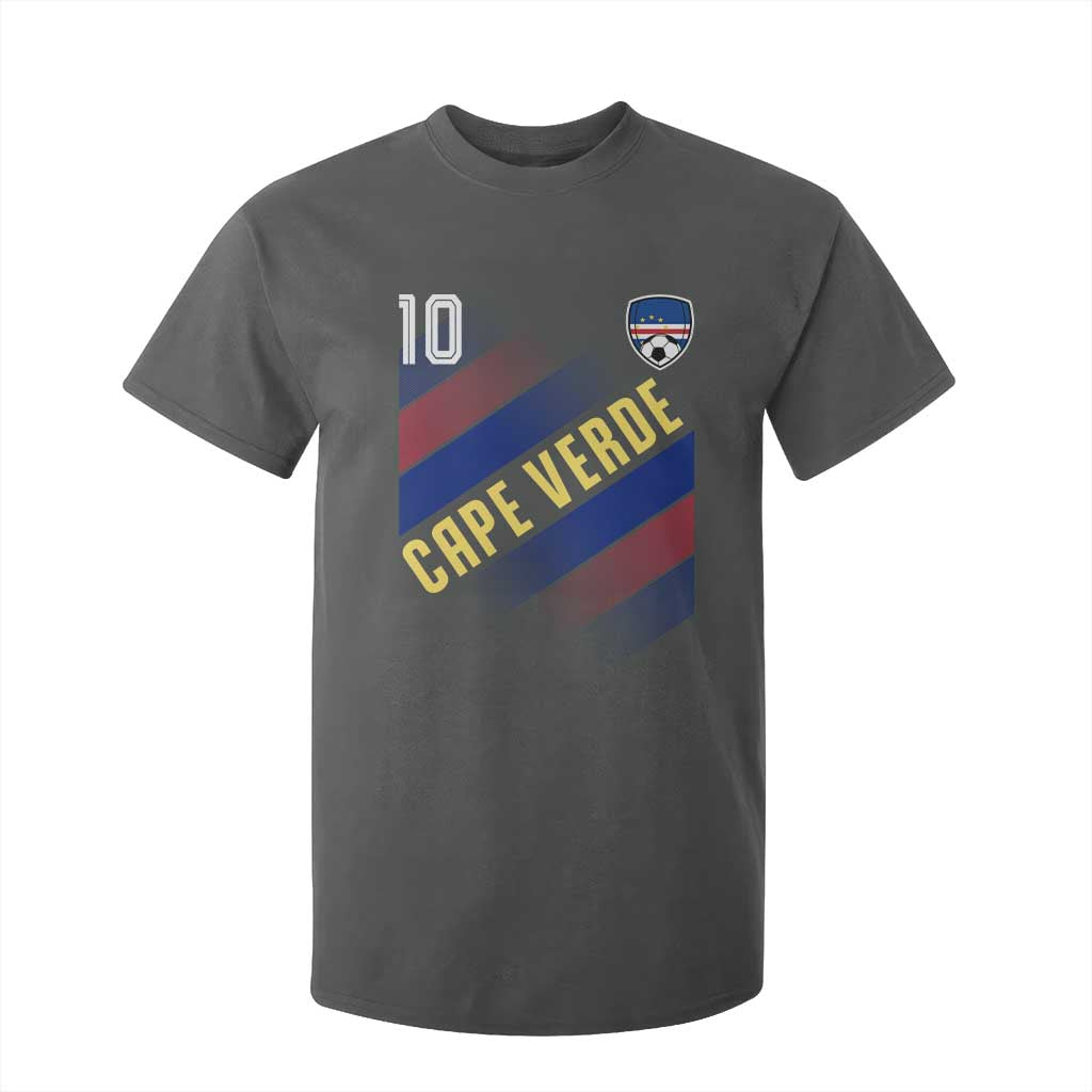 Cape Verde Soccer Jersey Style National Pride T Shirt For Kid Cabo Verde Football Fans Number 10 Athletic