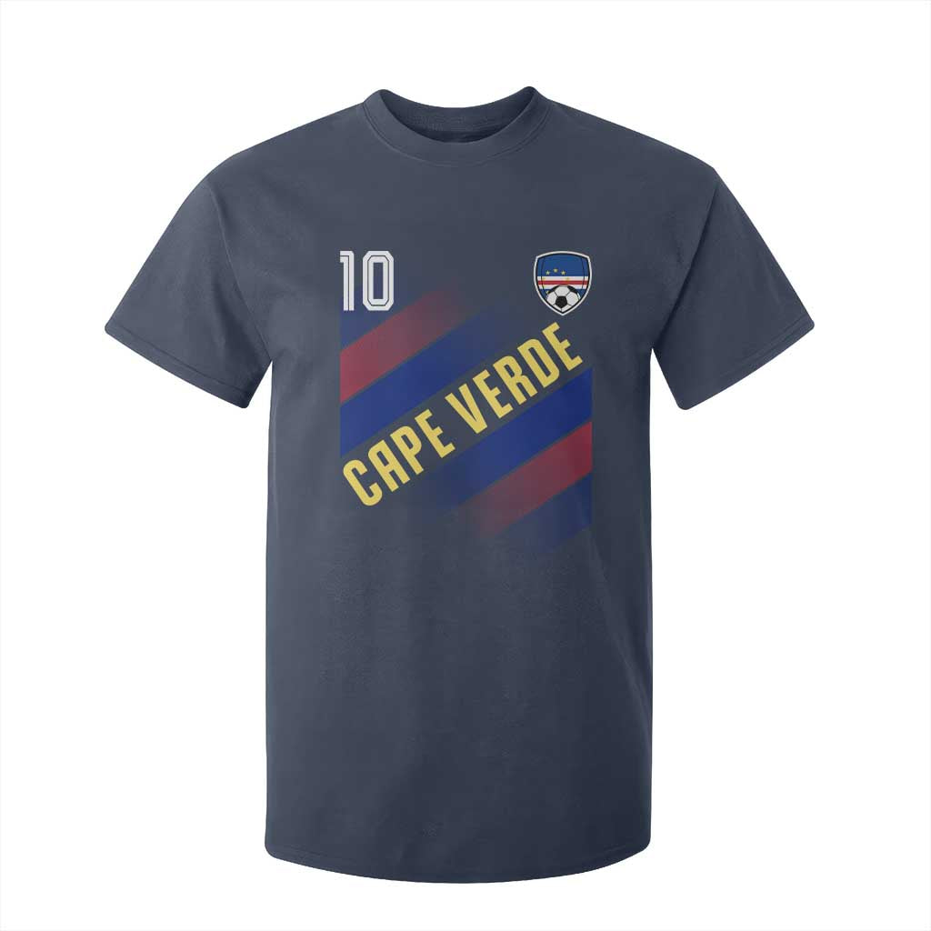 Cape Verde Soccer Jersey Style National Pride T Shirt For Kid Cabo Verde Football Fans Number 10 Athletic