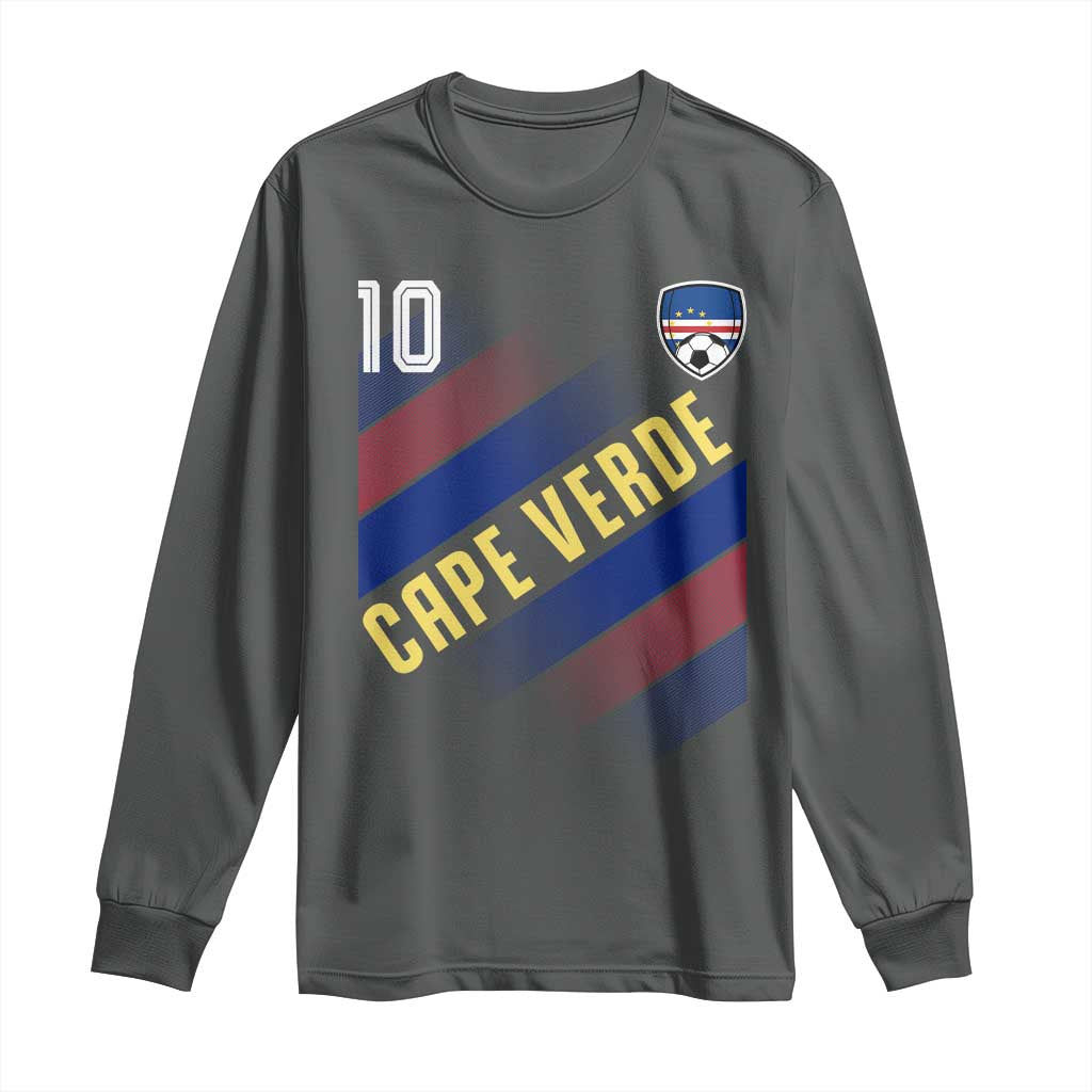 Cape Verde Soccer Jersey Style National Pride Long Sleeve Shirt Cabo Verde Football Fans Number 10 Athletic