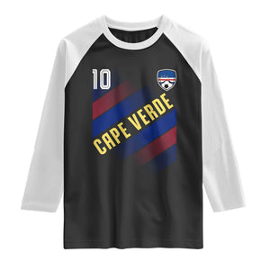 Cape Verde Soccer Jersey Style National Pride Raglan Shirt Cabo Verde Football Fans Number 10 Athletic