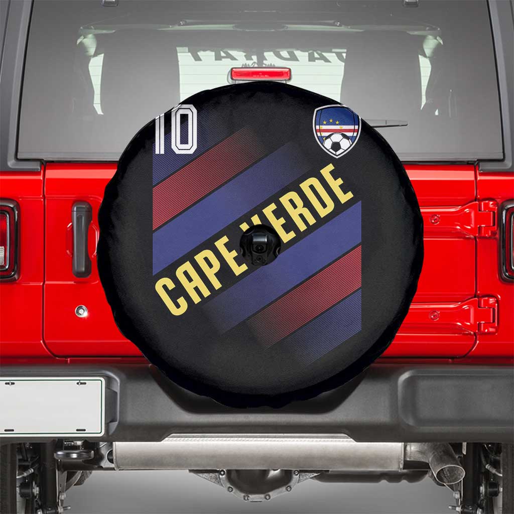 Cape Verde Soccer Jersey Style National Pride Spare Tire Cover Cabo Verde Football Fans Number 10 Athletic