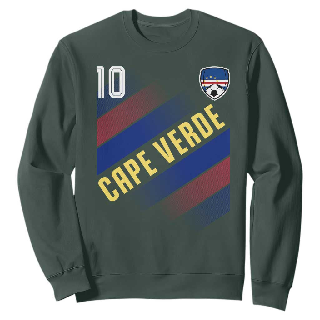 Cape Verde Soccer Jersey Style National Pride Sweatshirt Cabo Verde Football Fans Number 10 Athletic