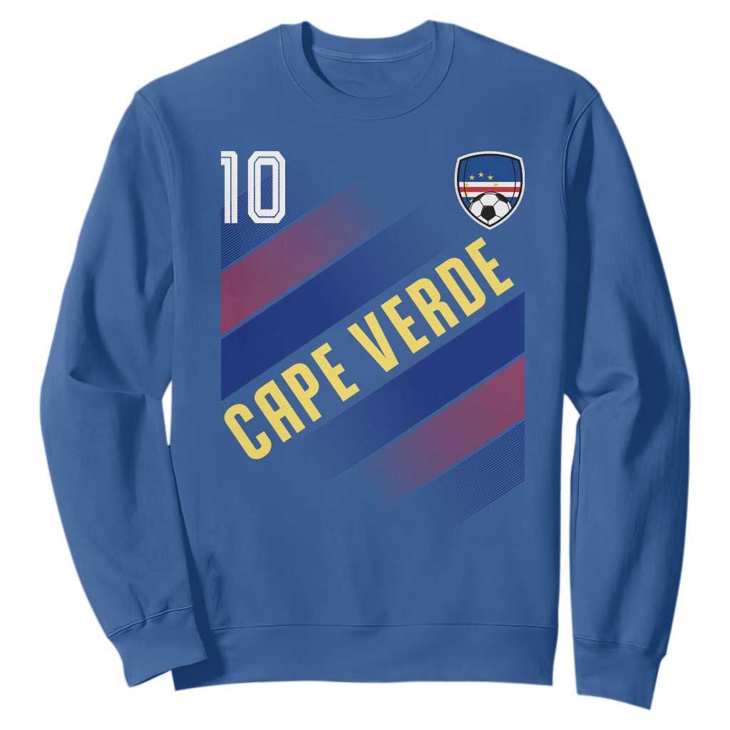 Cape Verde Soccer Jersey Style National Pride Sweatshirt Cabo Verde Football Fans Number 10 Athletic