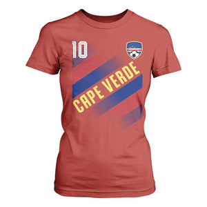 Cape Verde Soccer Jersey Style National Pride T Shirt For Women Cabo Verde Football Fans Number 10 Athletic