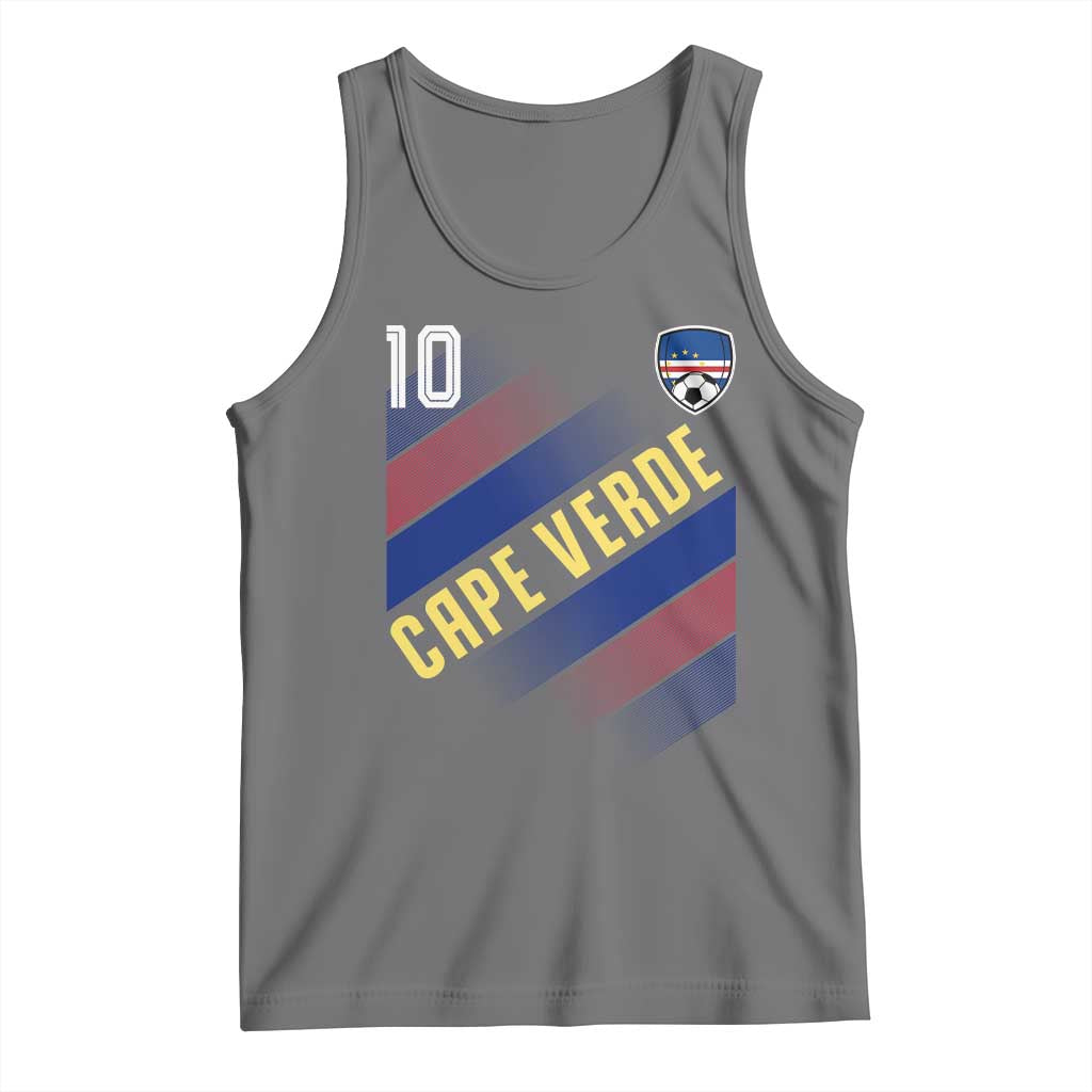 Cape Verde Soccer Jersey Style National Pride Tank Top Cabo Verde Football Fans Number 10 Athletic