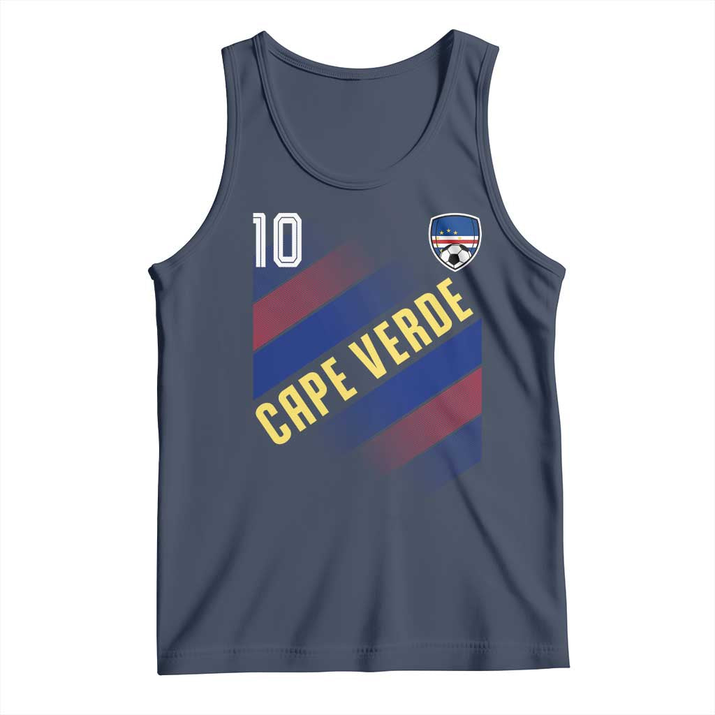 Cape Verde Soccer Jersey Style National Pride Tank Top Cabo Verde Football Fans Number 10 Athletic