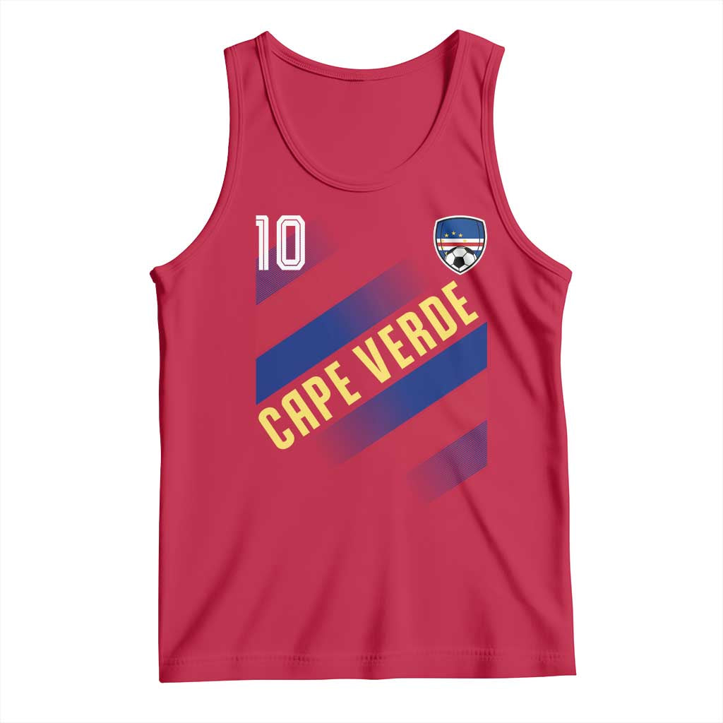 Cape Verde Soccer Jersey Style National Pride Tank Top Cabo Verde Football Fans Number 10 Athletic
