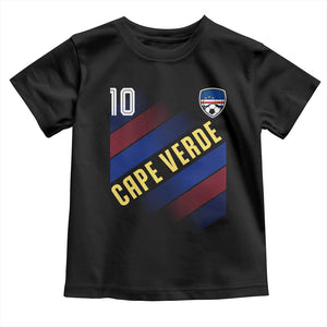 Cape Verde Soccer Jersey Style National Pride Toddler T Shirt Cabo Verde Football Fans Number 10 Athletic