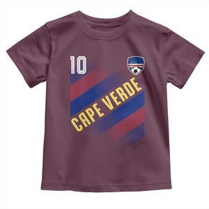 Cape Verde Soccer Jersey Style National Pride Toddler T Shirt Cabo Verde Football Fans Number 10 Athletic