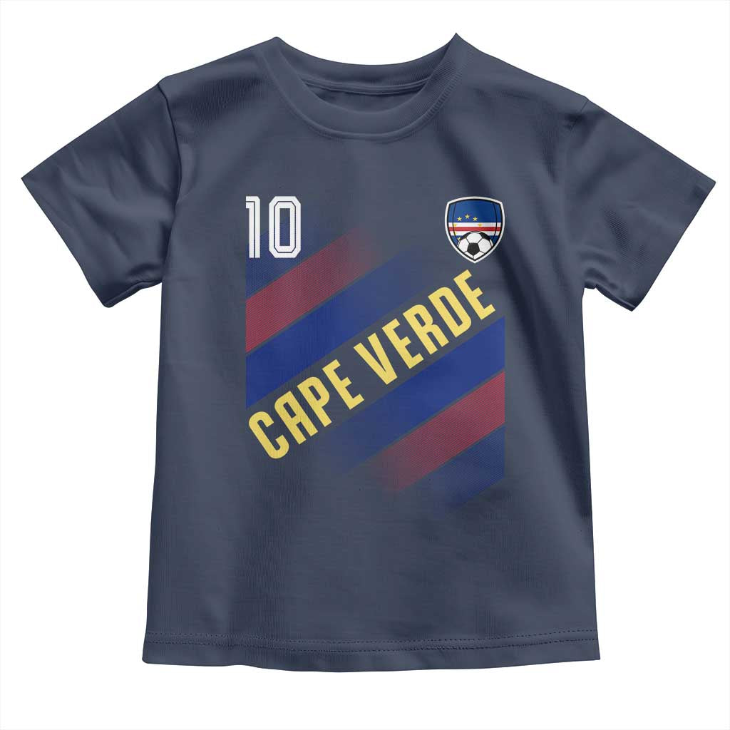 Cape Verde Soccer Jersey Style National Pride Toddler T Shirt Cabo Verde Football Fans Number 10 Athletic