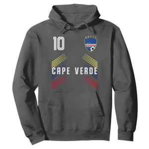 Cabo Verde Football Crest Pride Jersey Style Hoodie Cape Verde Soccer Fan Number 10 Athletic