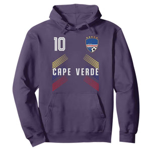 Cabo Verde Football Crest Pride Jersey Style Hoodie Cape Verde Soccer Fan Number 10 Athletic