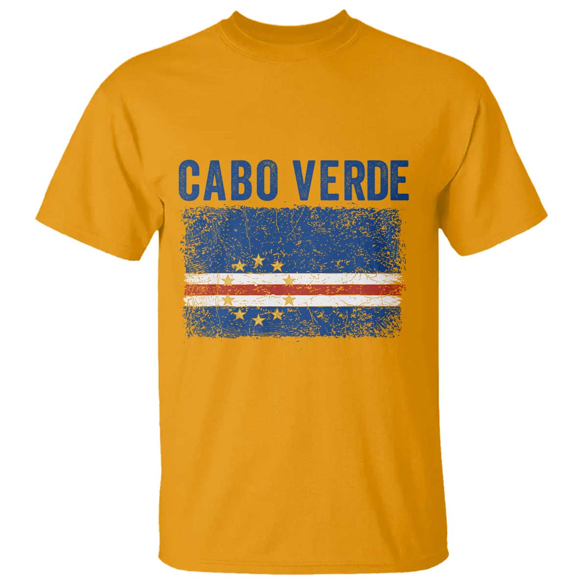 Cabo Verde Distressed Flag National Pride T Shirt Cape Verde Heritage Pride Retro Grunge Graphic