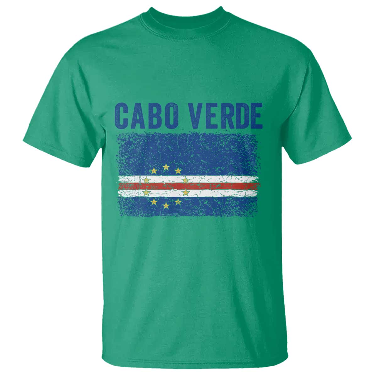 Cabo Verde Distressed Flag National Pride T Shirt Cape Verde Heritage Pride Retro Grunge Graphic