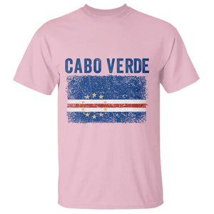 Cabo Verde Distressed Flag National Pride T Shirt Cape Verde Heritage Pride Retro Grunge Graphic
