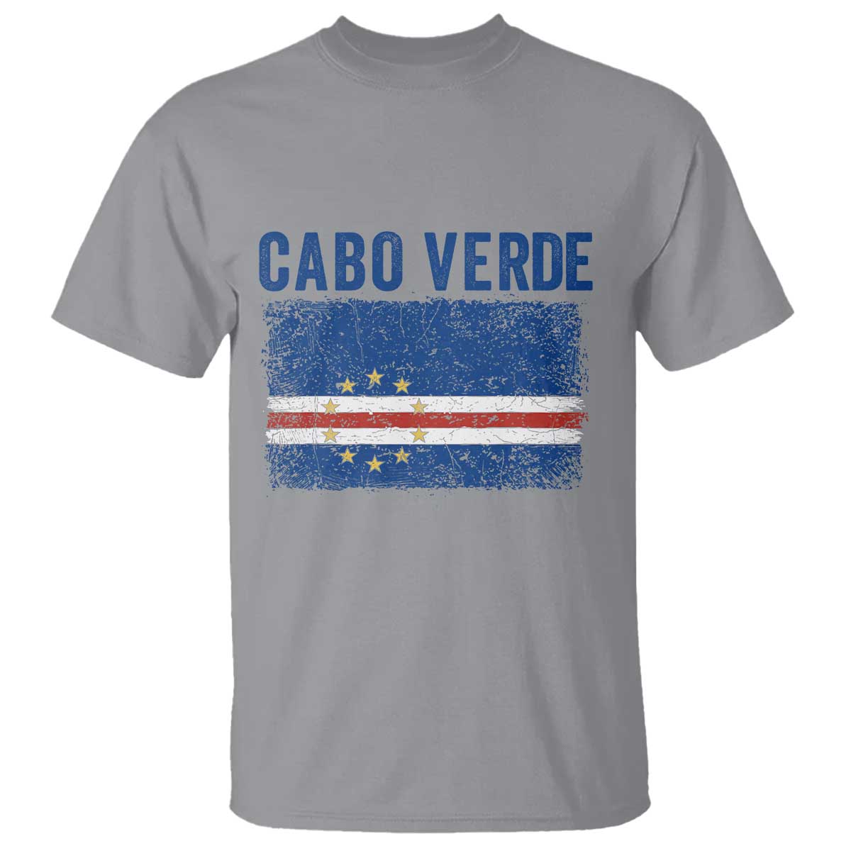 Cabo Verde Distressed Flag National Pride T Shirt Cape Verde Heritage Pride Retro Grunge Graphic