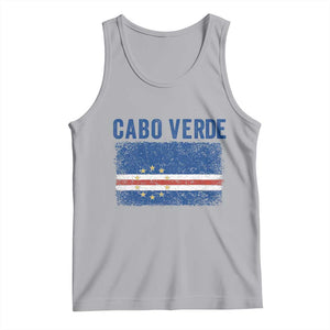 Cabo Verde Distressed Flag National Pride Tank Top Cape Verde Heritage Pride Retro Grunge Graphic