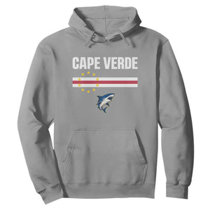 Cape Verde Flag Blue Shark Heritage Hoodie Cabo Verde Verdean Pride Soccer Football Fans