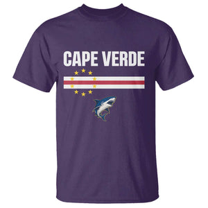 Cape Verde Flag Blue Shark Heritage T Shirt Cabo Verde Verdean Pride Soccer Football Fans