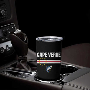 Cape Verde Flag Blue Shark Heritage Tumbler Cup Cabo Verde Verdean Pride Soccer Football Fans TS02 Print Your Wear
