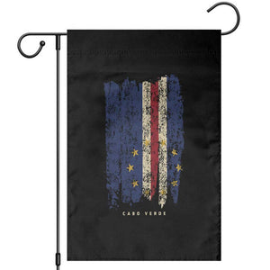 Cape Verde Vertical Brush Stroke Flag Graphic Garden Flag Cabo Verde National Pride Artistic Gift TS02 Black Print Your Wear