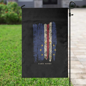 Cape Verde Vertical Brush Stroke Flag Graphic Garden Flag Cabo Verde National Pride Artistic Gift TS02 Print Your Wear