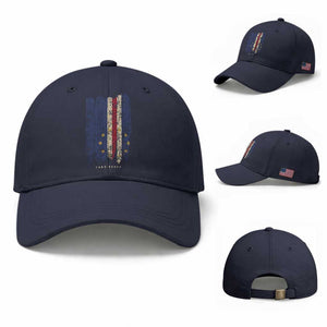 Cape Verde Vertical Brush Stroke Flag Graphic Baseball Cap Cabo Verde National Pride Artistic Gift