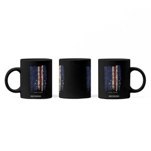 Cape Verde Vertical Brush Stroke Flag Graphic Coffee Mug Cabo Verde National Pride Artistic Gift TS02 Print Your Wear