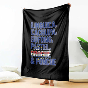 Cape Verde Traditional Food & Drinks List Throw Blanket Cabo Verdean Cachupa Grogue Heritage Gift TS02 Print Your Wear