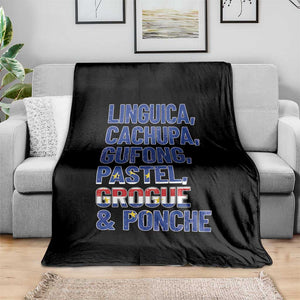 Cape Verde Traditional Food & Drinks List Throw Blanket Cabo Verdean Cachupa Grogue Heritage Gift TS02 Print Your Wear
