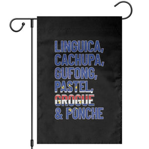 Cape Verde Traditional Food & Drinks List Garden Flag Cabo Verdean Cachupa Grogue Heritage Gift TS02 Black Print Your Wear