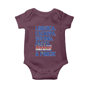 Cape Verde Traditional Food & Drinks List Baby Onesie Cabo Verdean Cachupa Grogue Heritage Gift