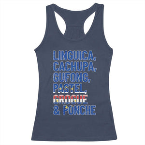 Cape Verde Traditional Food & Drinks List Racerback Tank Top Cabo Verdean Cachupa Grogue Heritage Gift
