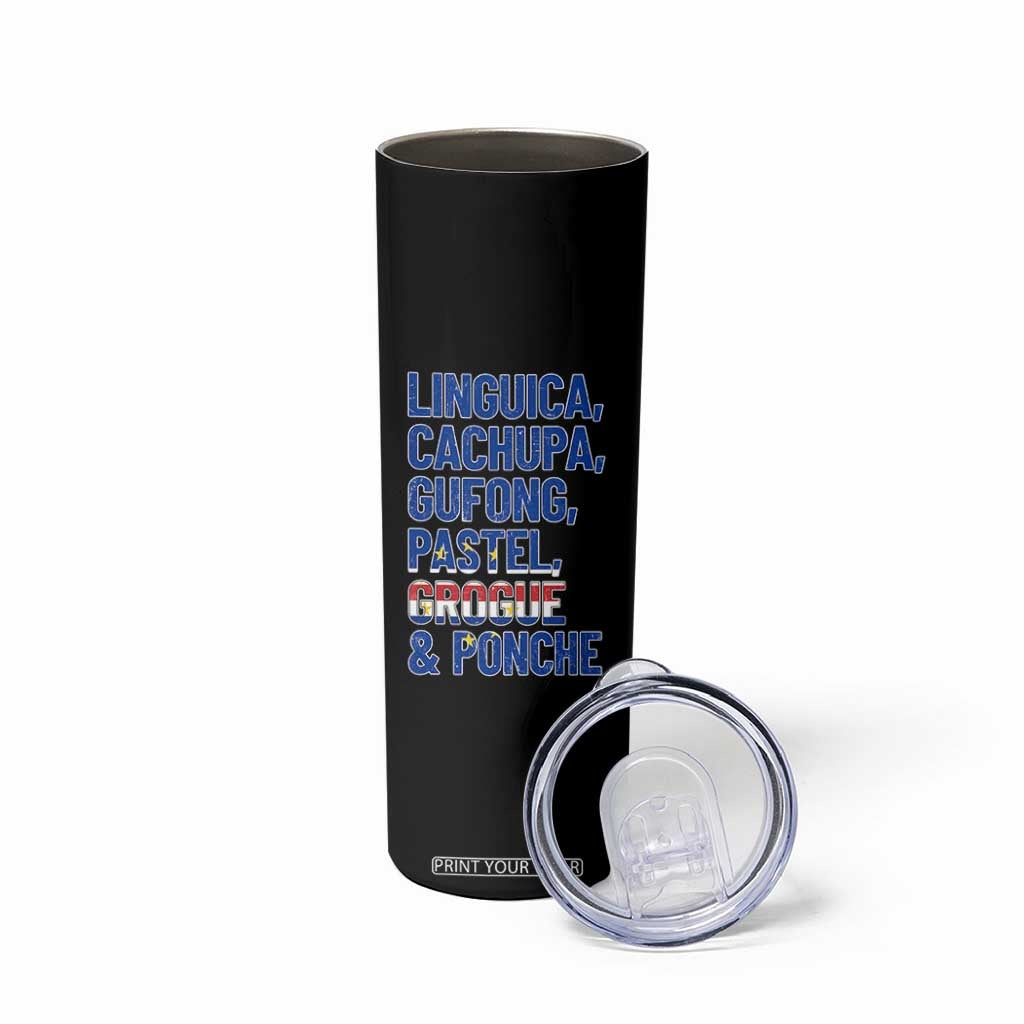 Cape Verde Traditional Food & Drinks List Skinny Tumbler Cabo Verdean Cachupa Grogue Heritage Gift TS02 Print Your Wear