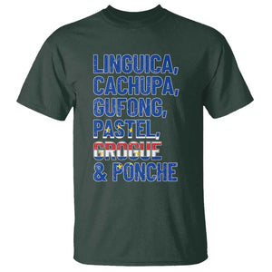 Cape Verde Traditional Food & Drinks List T Shirt Cabo Verdean Cachupa Grogue Heritage Gift