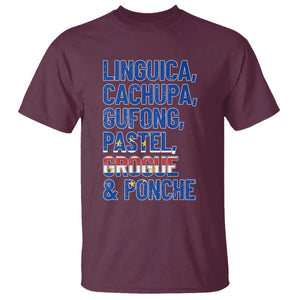 Cape Verde Traditional Food & Drinks List T Shirt Cabo Verdean Cachupa Grogue Heritage Gift